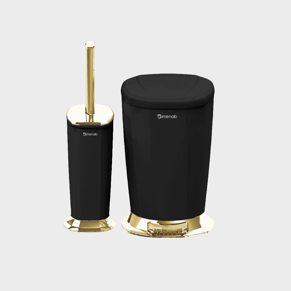 Toilet brush and trash bin Bathroom Brush and and Dustbin2