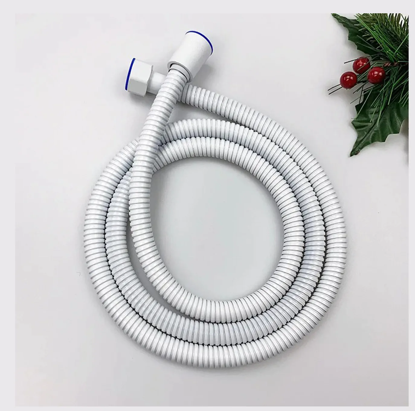 White Stainless Steel Hand Shower Hose Pipe Flexible Muslim Shower White Hose