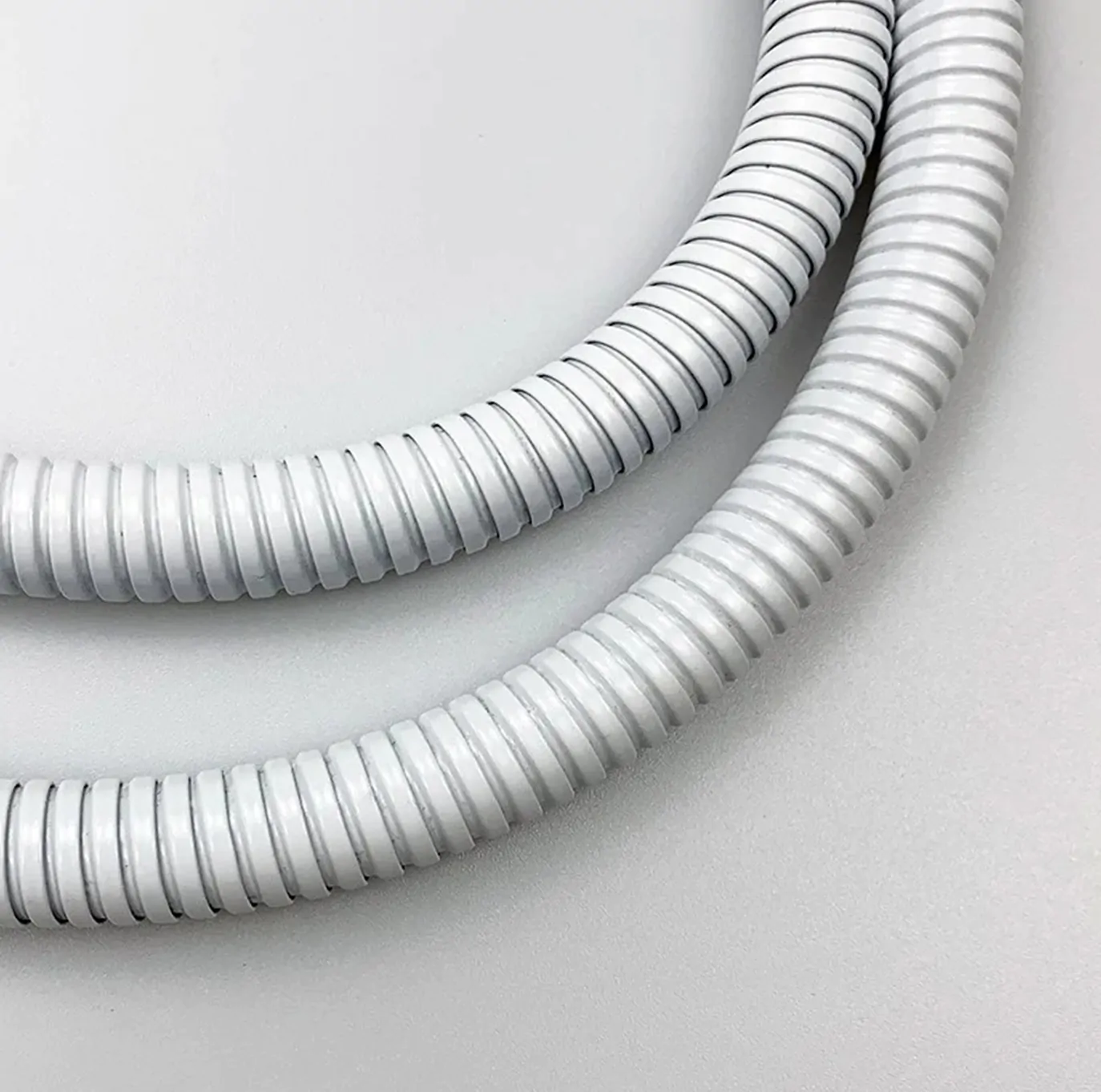 White Stainless Steel Hand Shower Hose Pipe Flexible Muslim Shower White Hose4